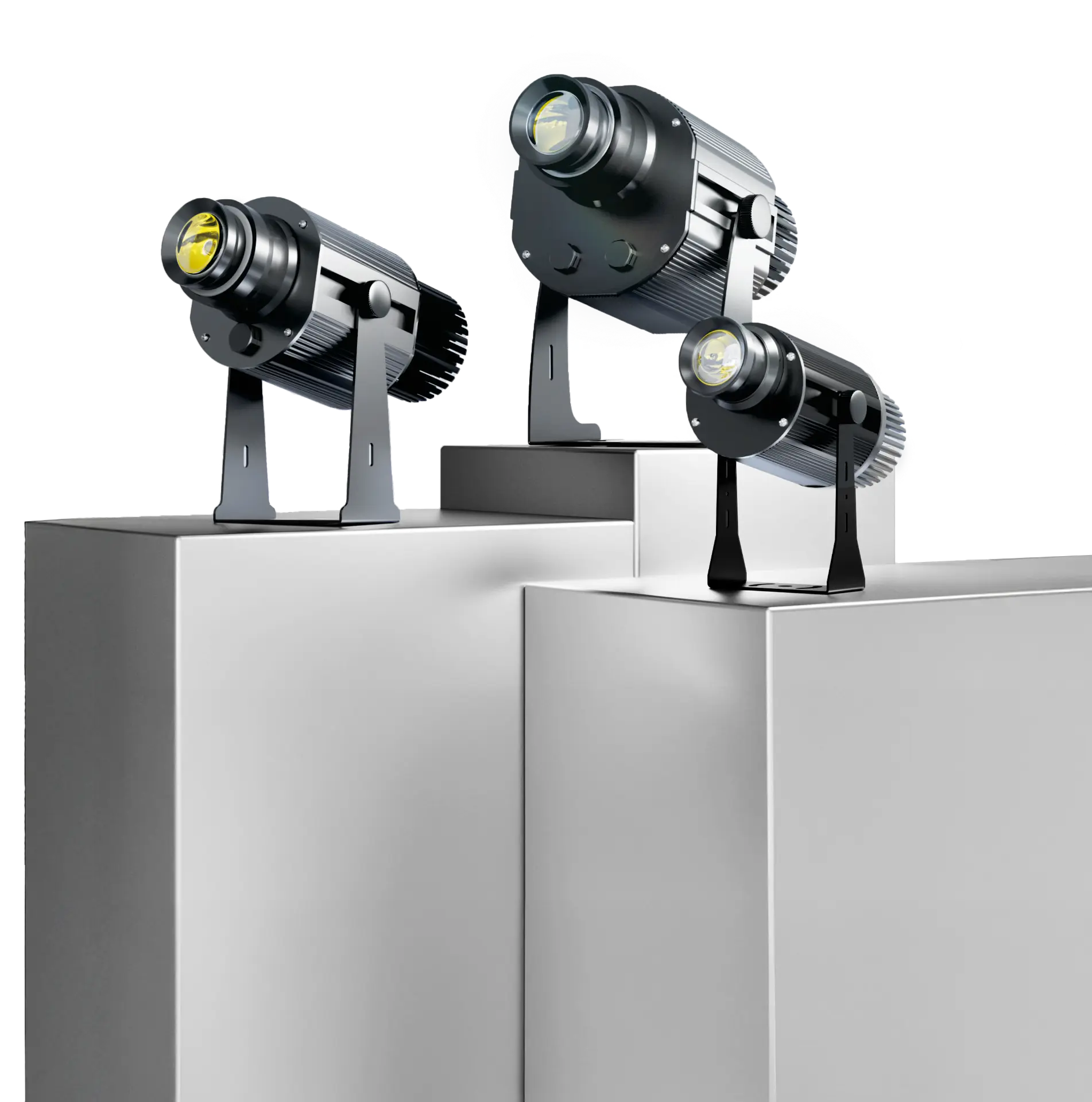 Gamme de projecteurs gobo LED Megalight : MG-M, MG-J, MG-BS-M100W et MG-X